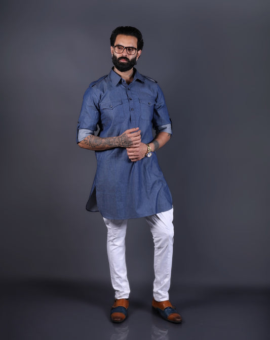 Blue Kurta Pajama
