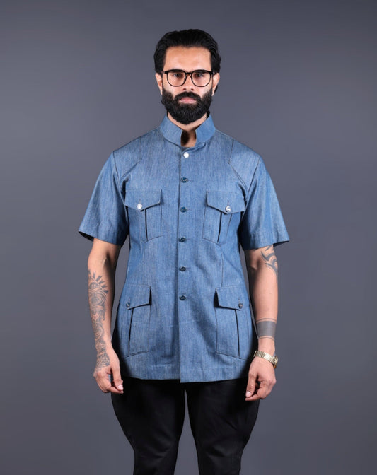 Blue Denim Hunting Shirt