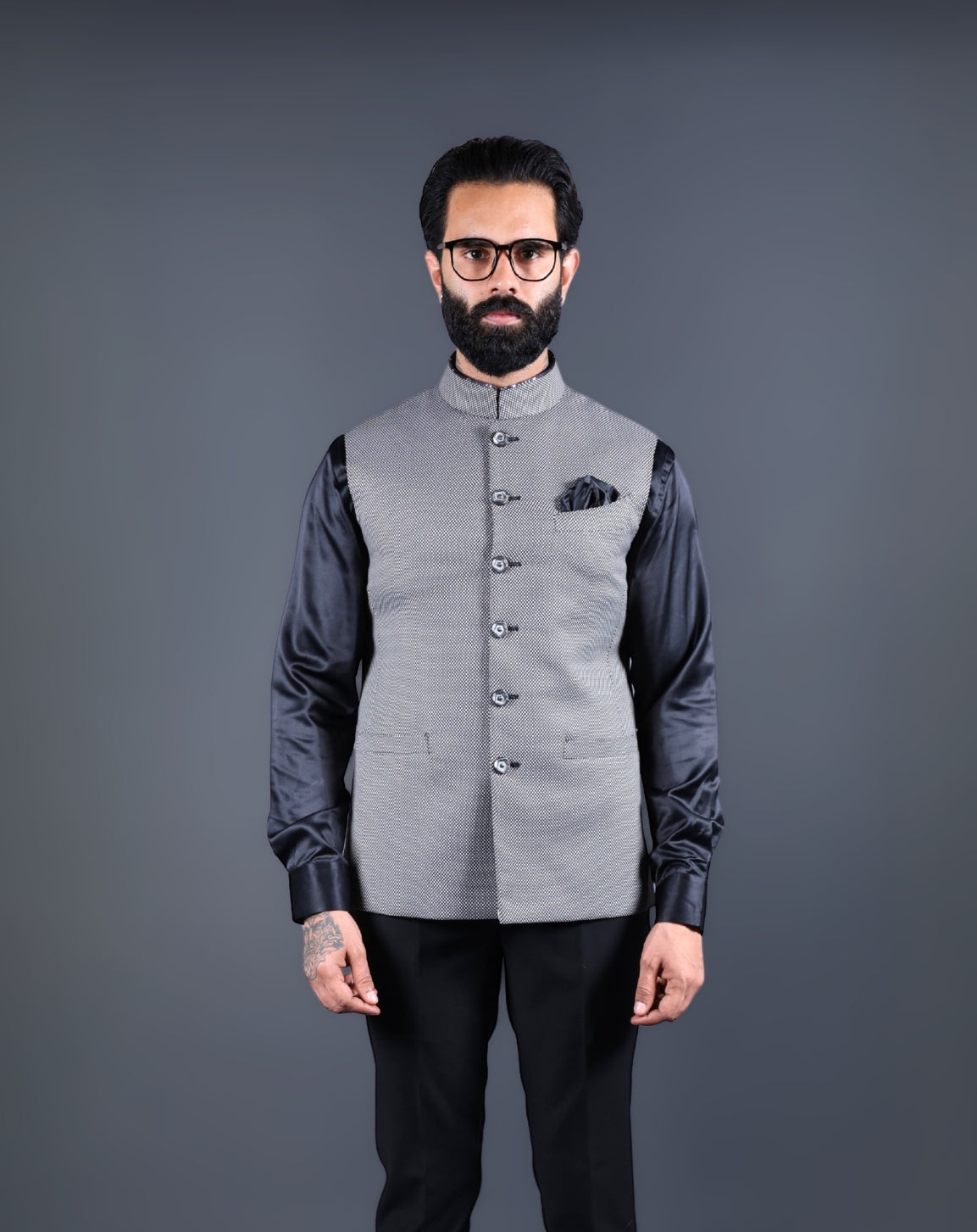 Gray Nehru Jacket
