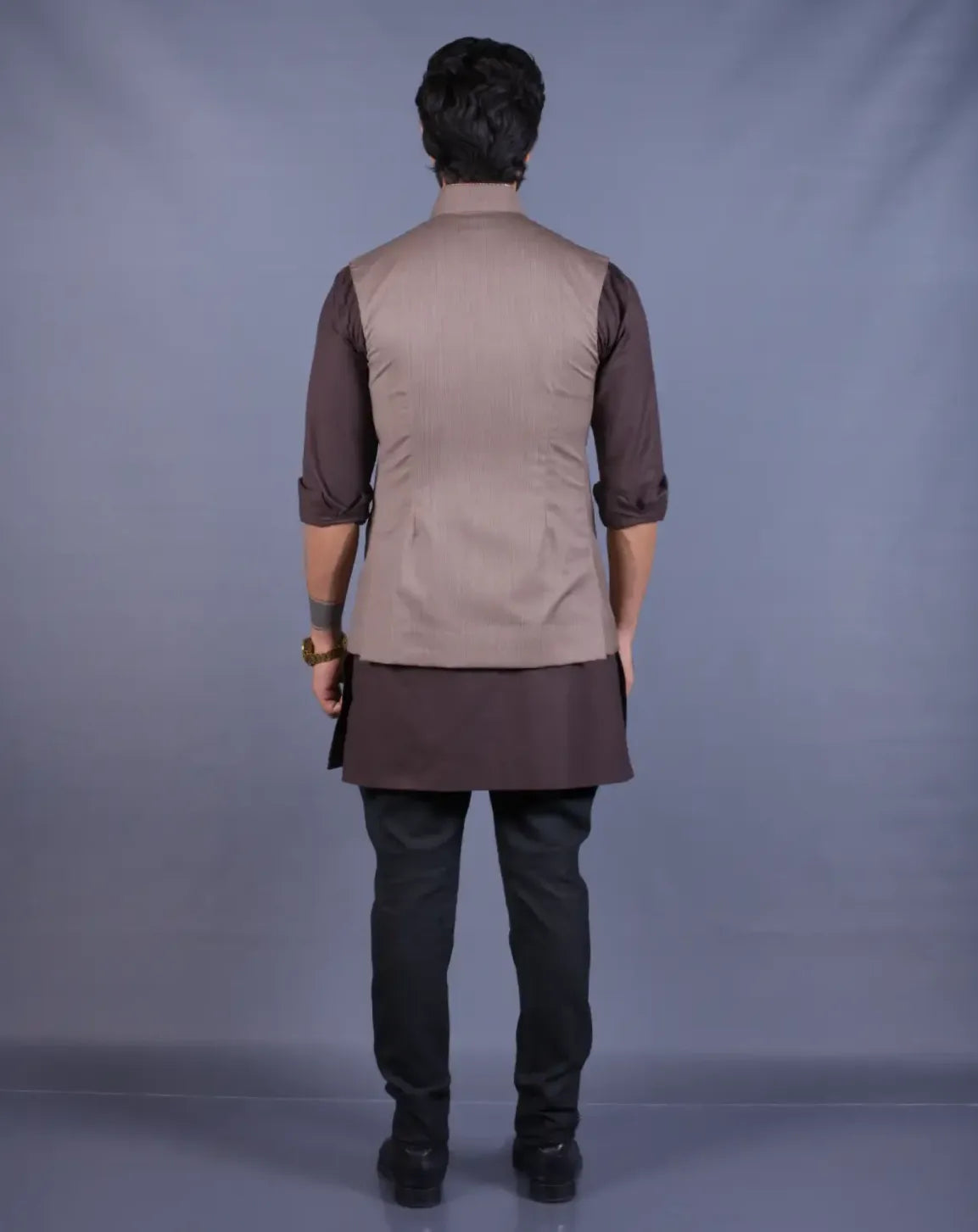 Fawn Nehru Jacket Set