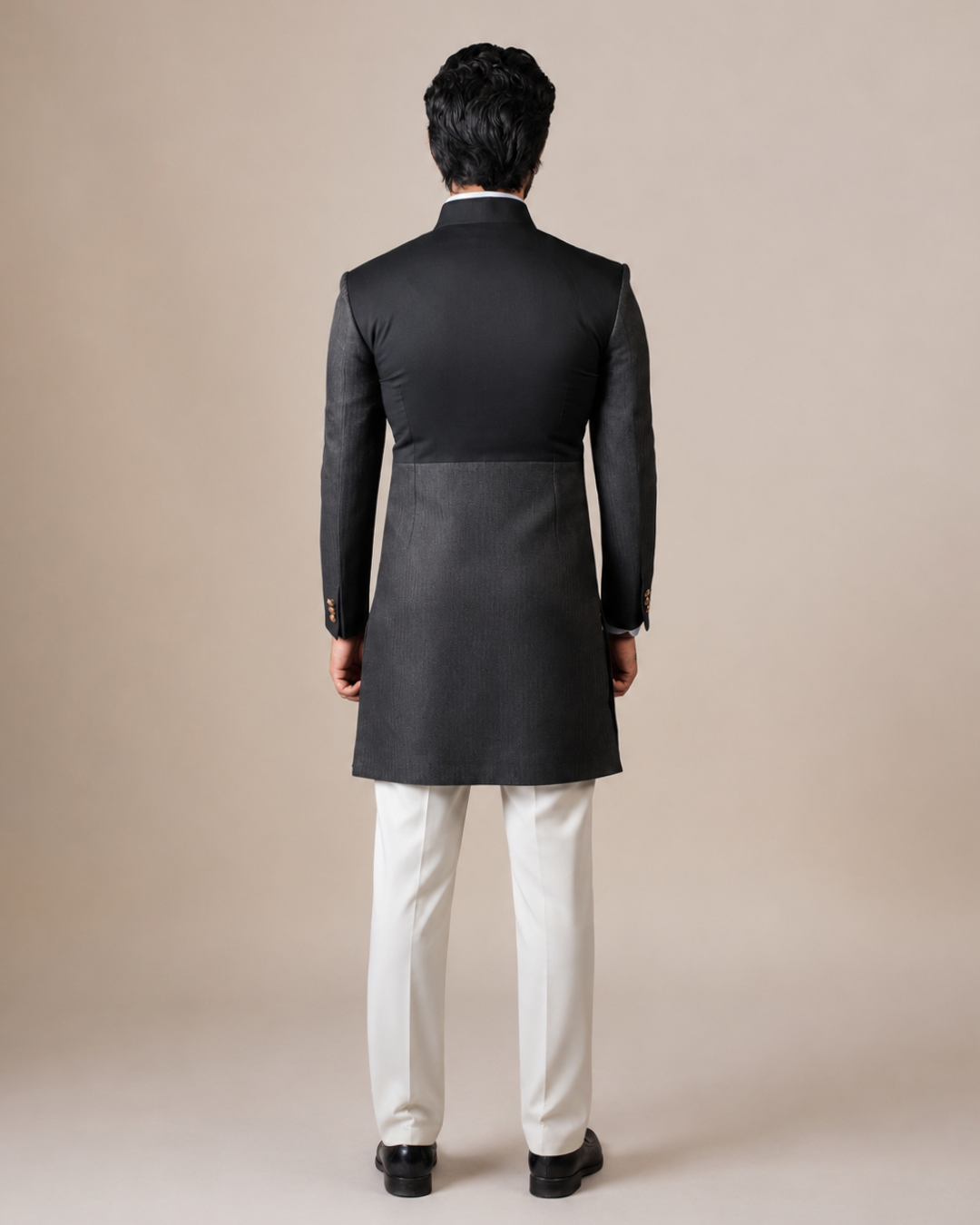 Charcoal Two-Tone Indo-western