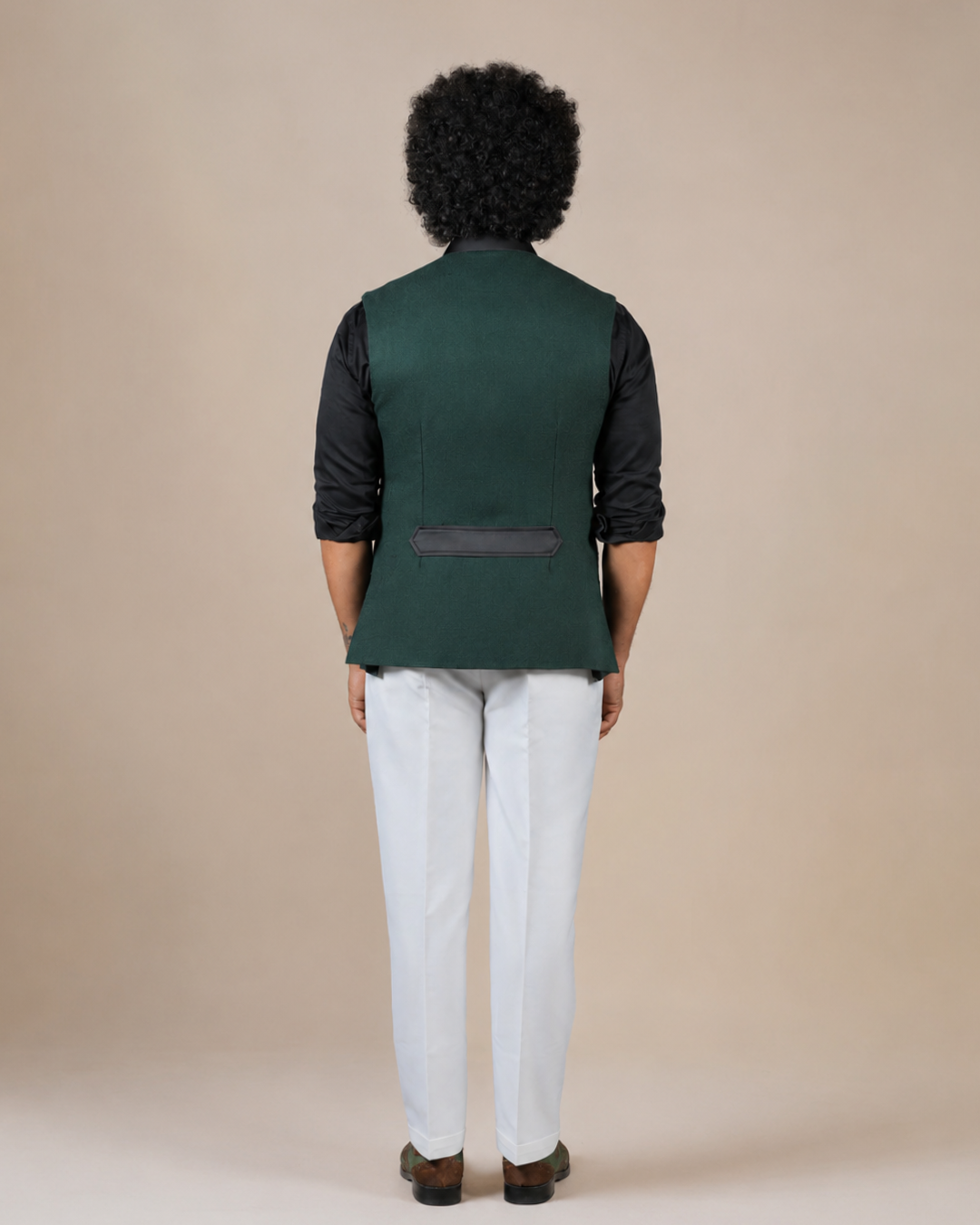 Elegant Forest Green Nehru Jacket