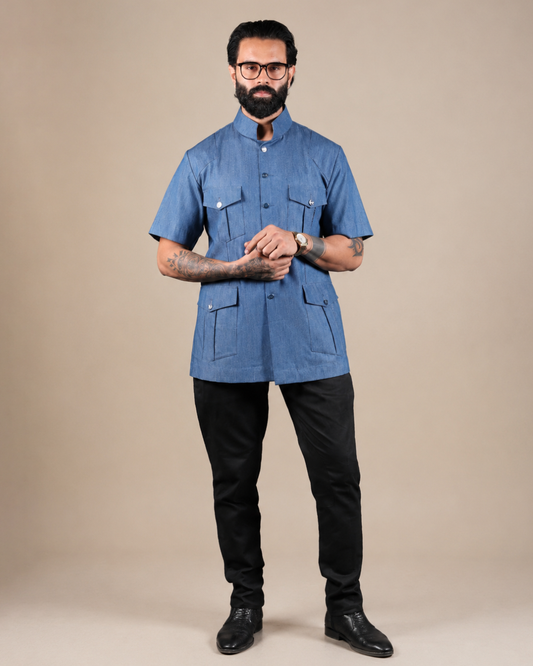 Blue Denim Hunting Shirt