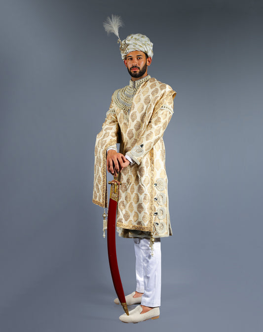 Royal Pearl Sherwani