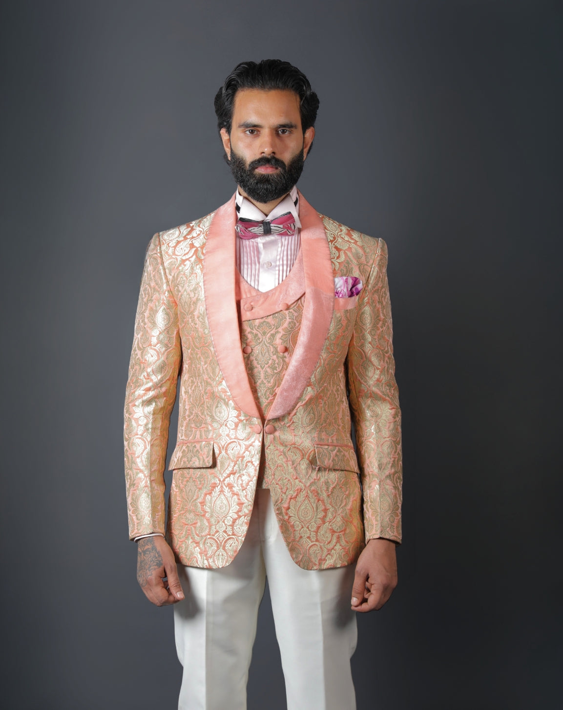 pink Men Tuxedo