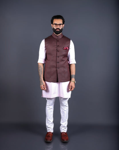 Brown Nehru Jacket