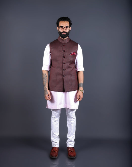 Brown Nehru Jacket