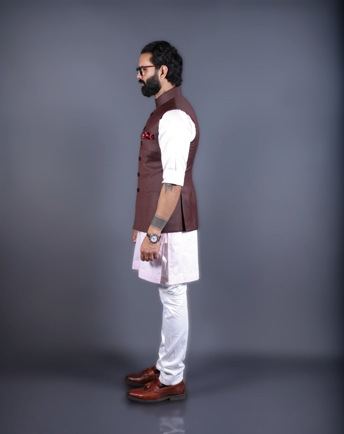 Brown Nehru Jacket