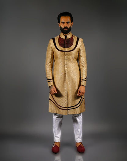 Golden Sherwani