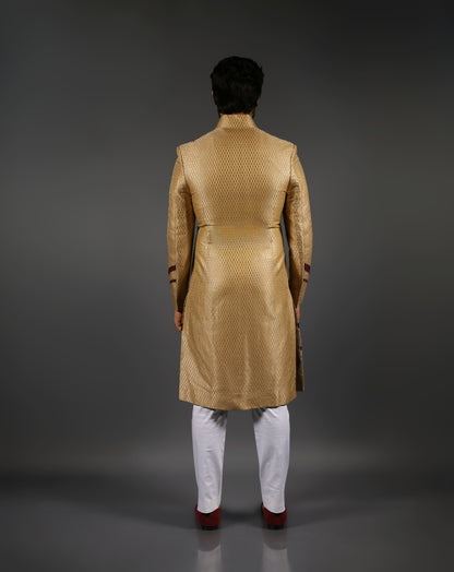 Golden Sherwani
