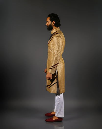 Golden Sherwani