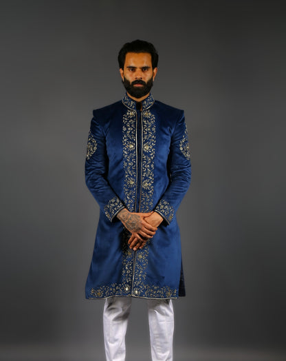 Blue Sherwani