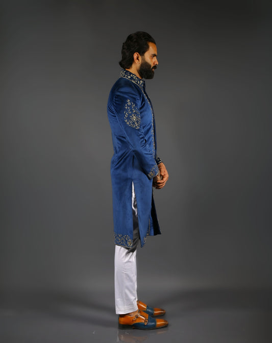 Blue Sherwani