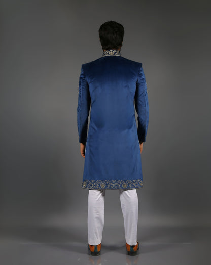 Blue Sherwani