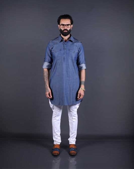 Blue Kurta Pajama
