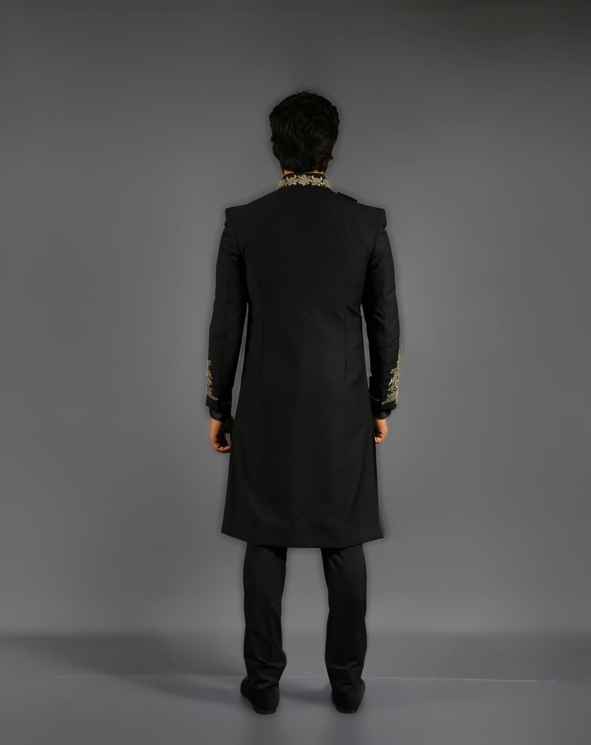 Black Royal Sherwani