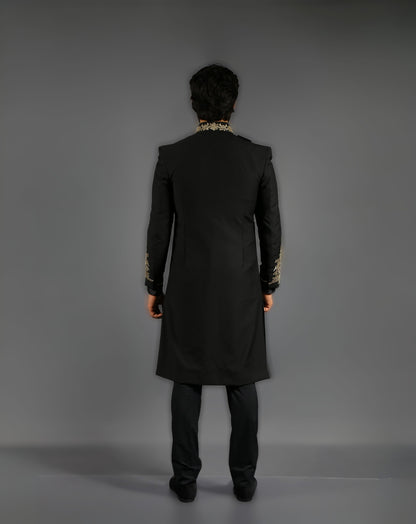 Black Royal Sherwani