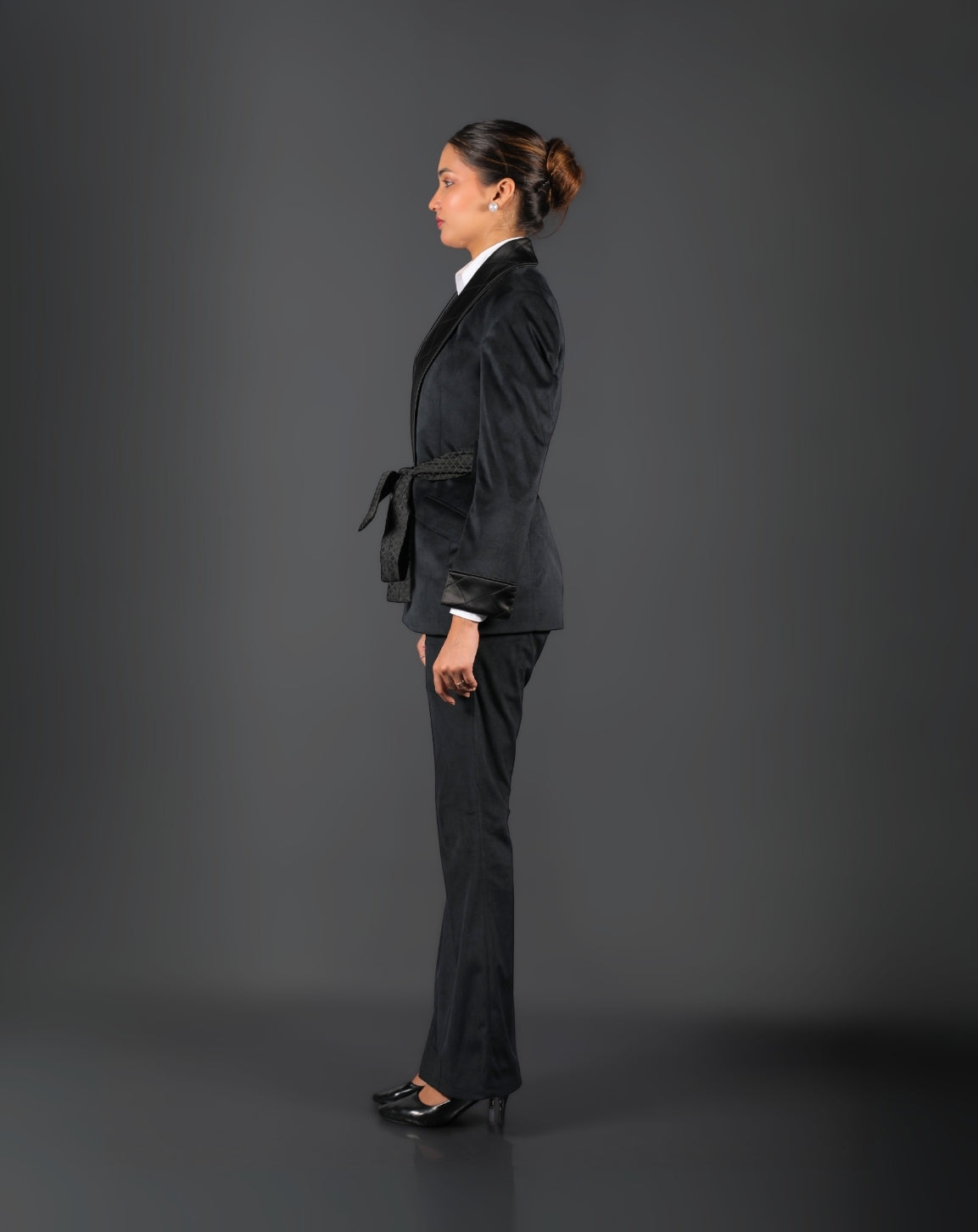 Black Velvet Tuxedo Suit