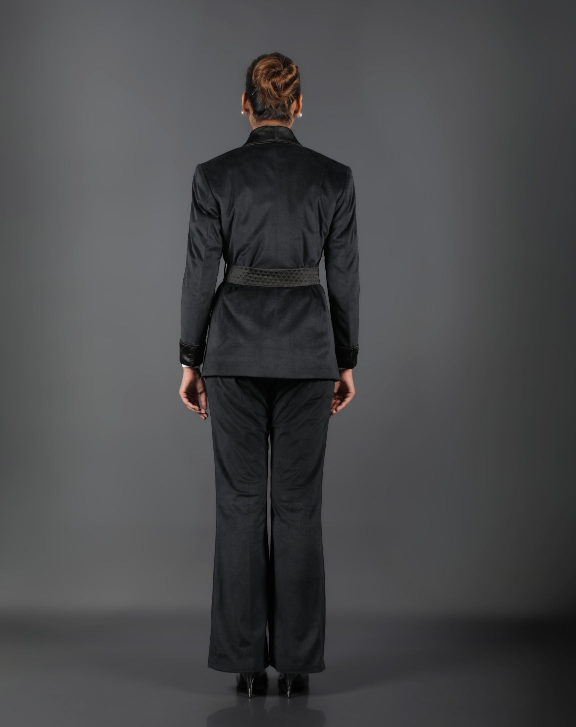 Black Velvet Tuxedo Suit