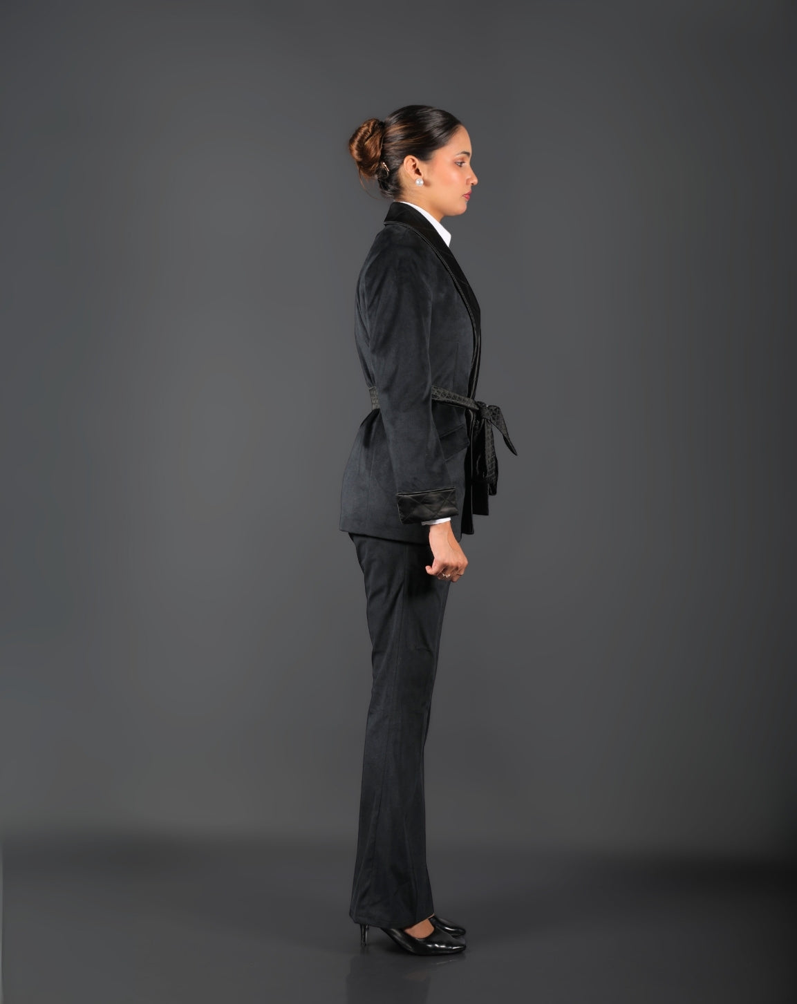 Black Velvet Tuxedo Suit