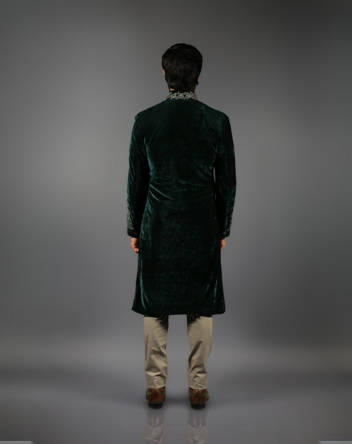 Navy Sherwani