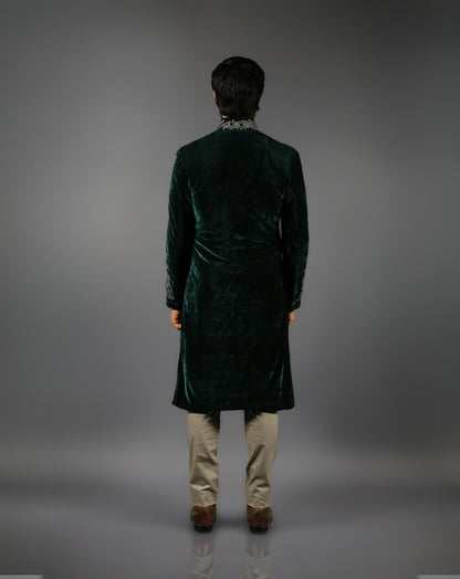 Navy Sherwani