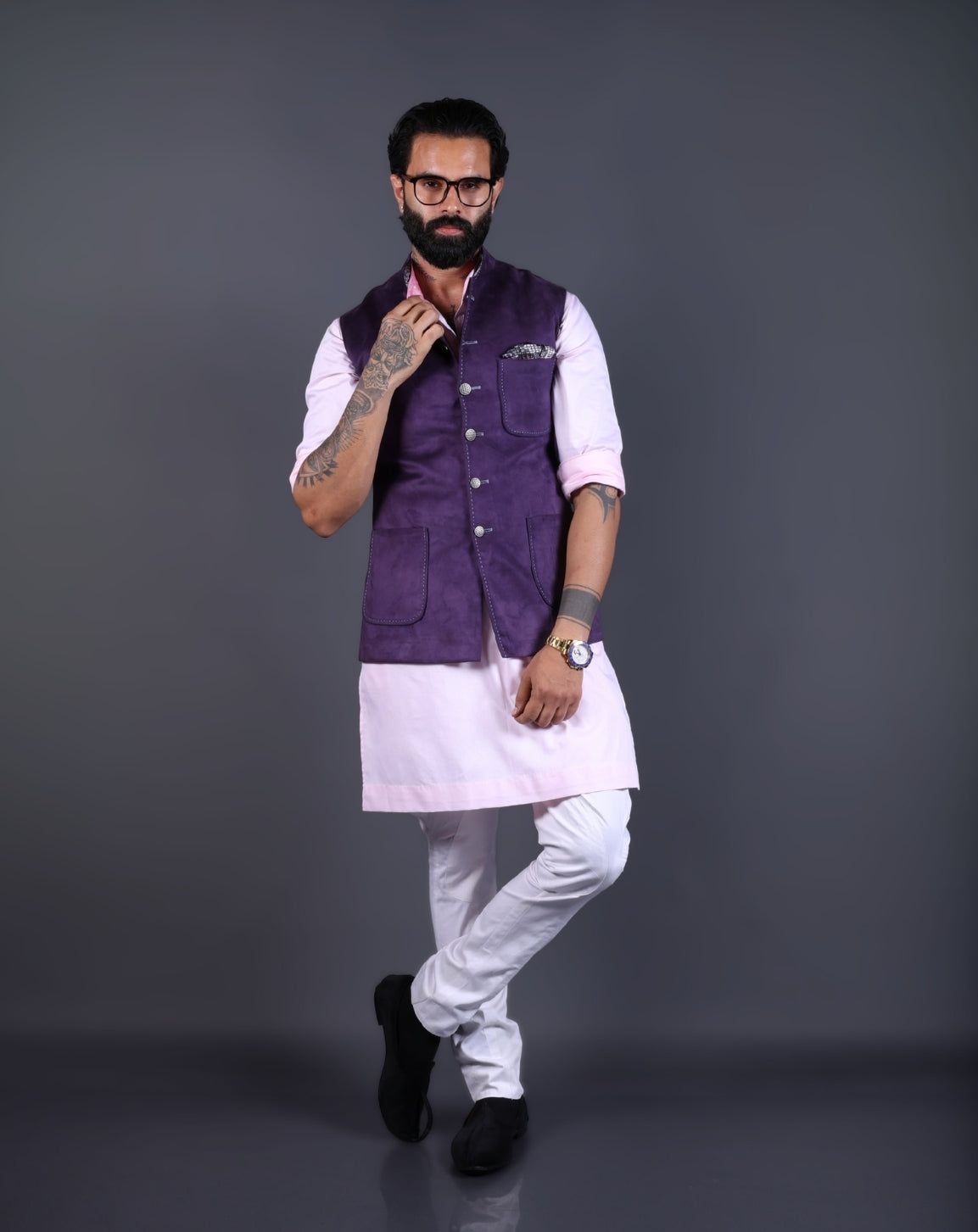 Purple Nehru Jackets