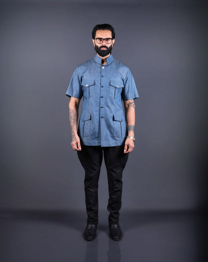 Blue Hunting shirt