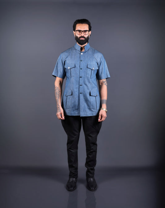 Blue Hunting shirt