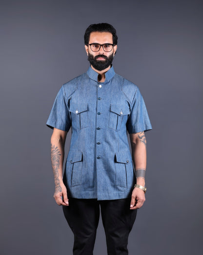 Blue Hunting shirt