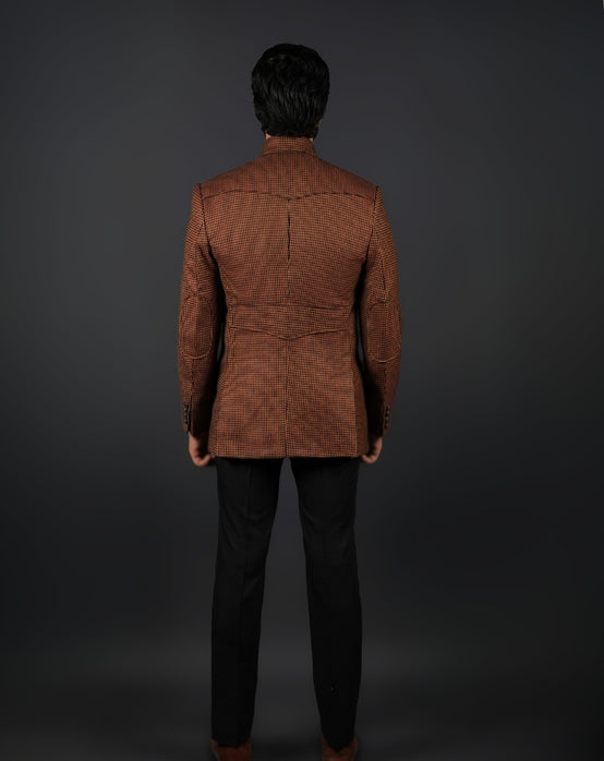 Brown Jodhpuri Bandhgala