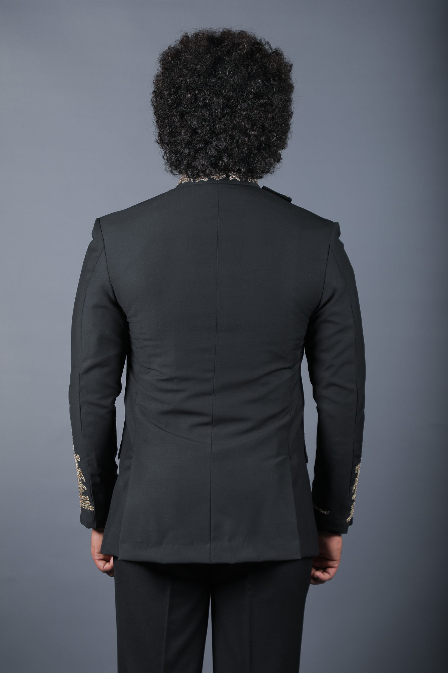 Royal Black Bandhgala