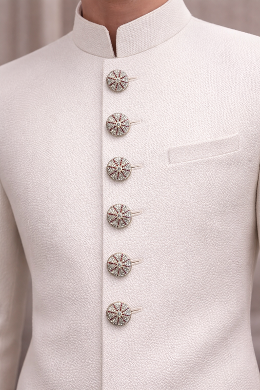 Ruby & Diamond Studded Designer Buttons