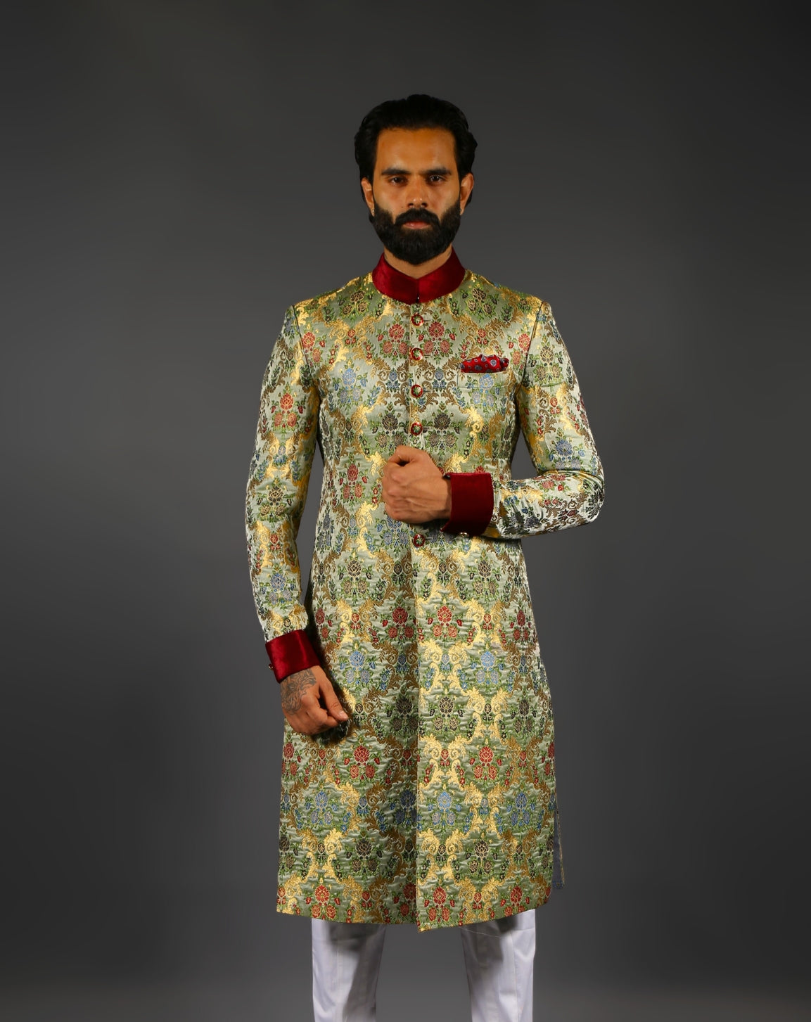 printed Sherwani