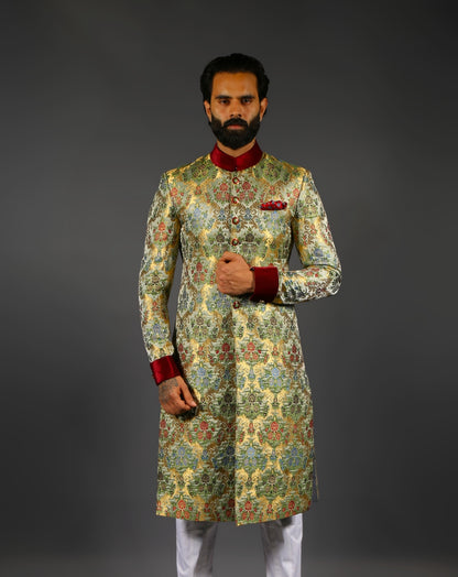 printed Sherwani