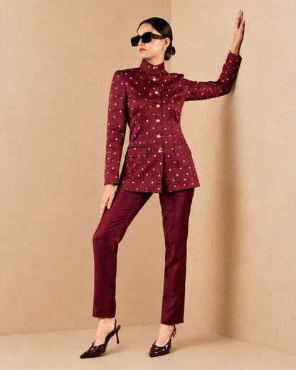 Silk Bandhgala Suit