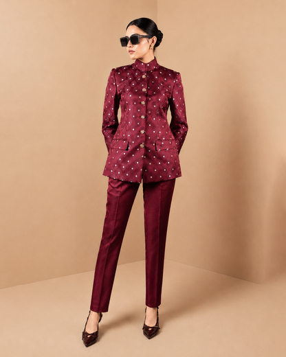 Silk Bandhgala Suit