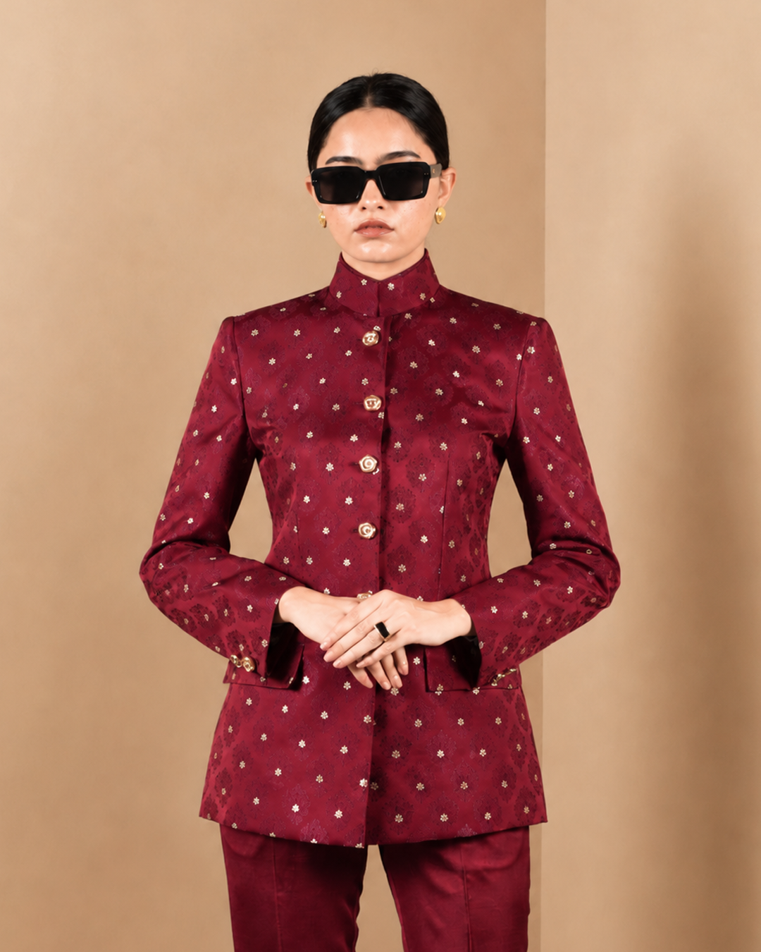 Silk Bandhgala Suit