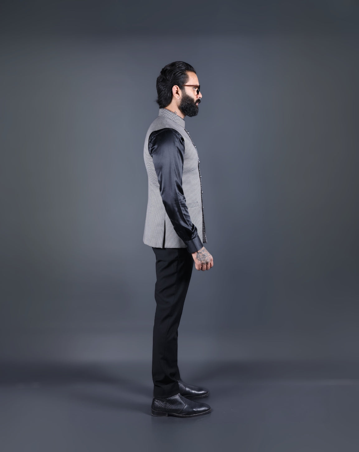 Gray Nehru Jacket