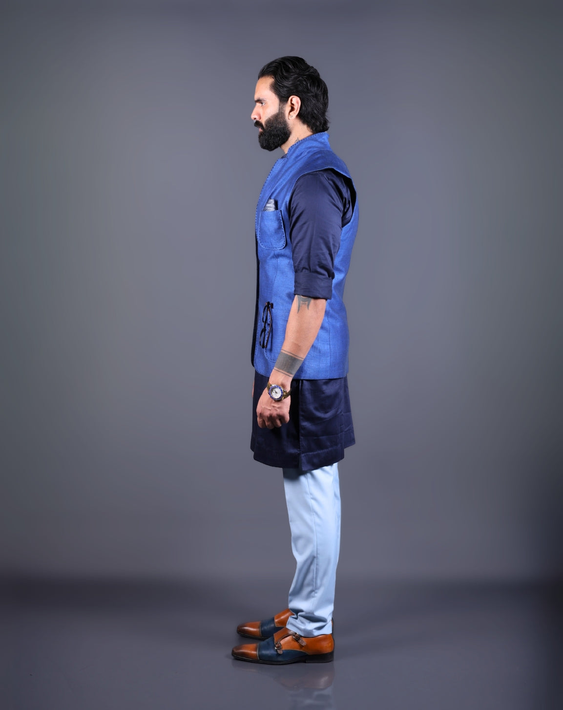 Blue Nehru Jacket