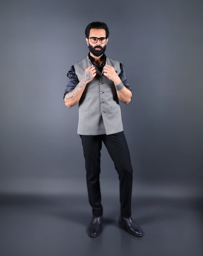 Gray Nehru Jacket