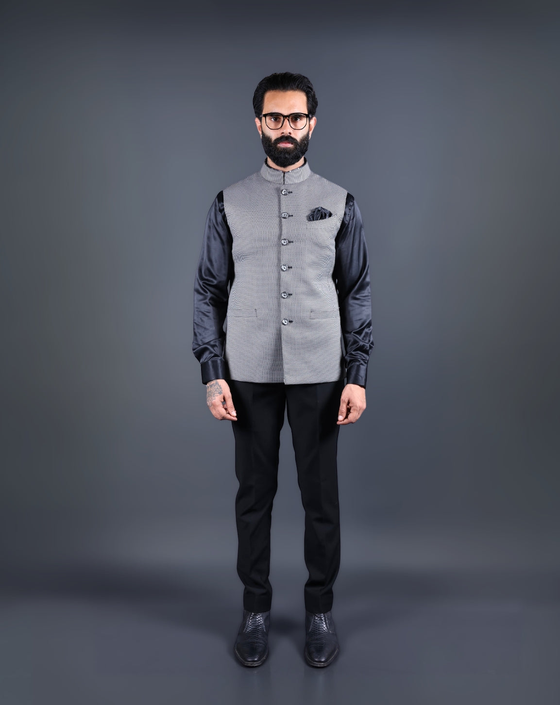 Gray Nehru Jacket