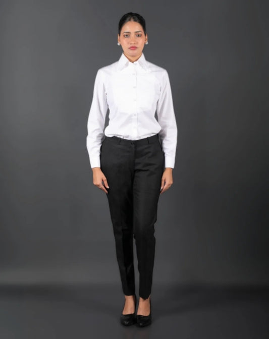 White Formal Shirt and Black Pant