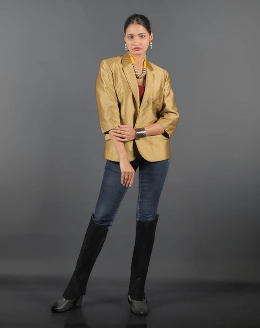Golden Formal Blazer