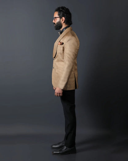 Beige 3-Piece Tuxedo Suit