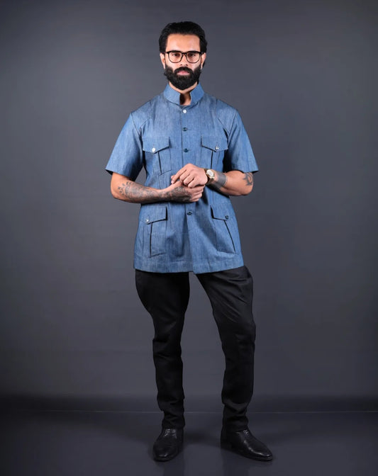 Blue Denim Hunting Shirt