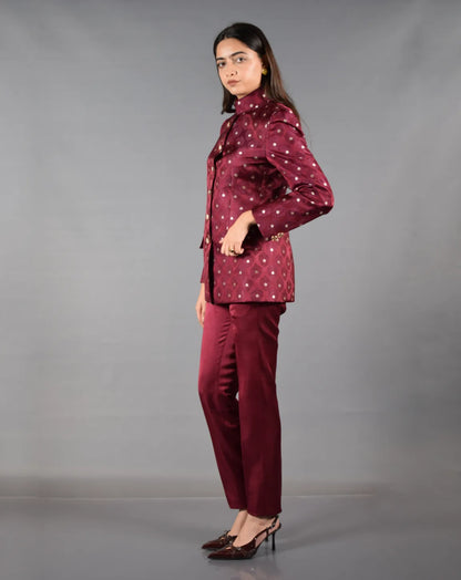 Silk Bandhgala Suit