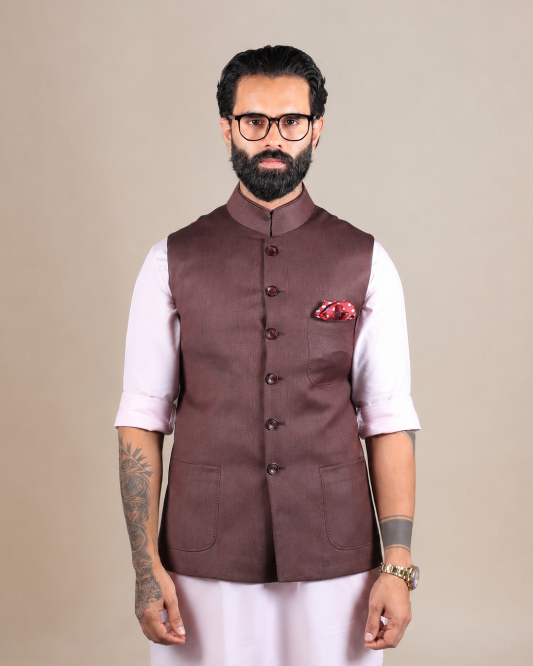 Classic Brown Nehru Jacket