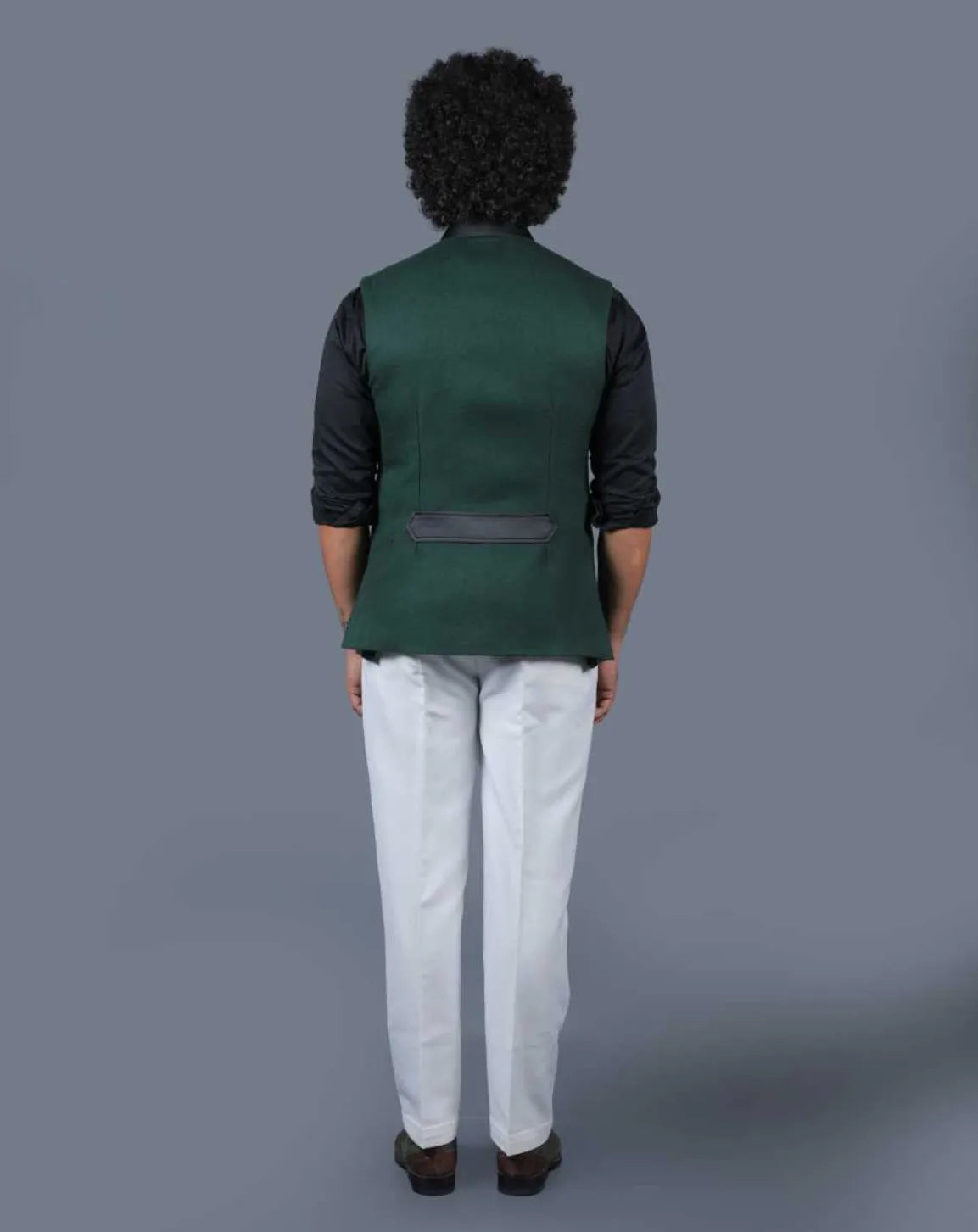 Elegant Forest Green Nehru Jacket