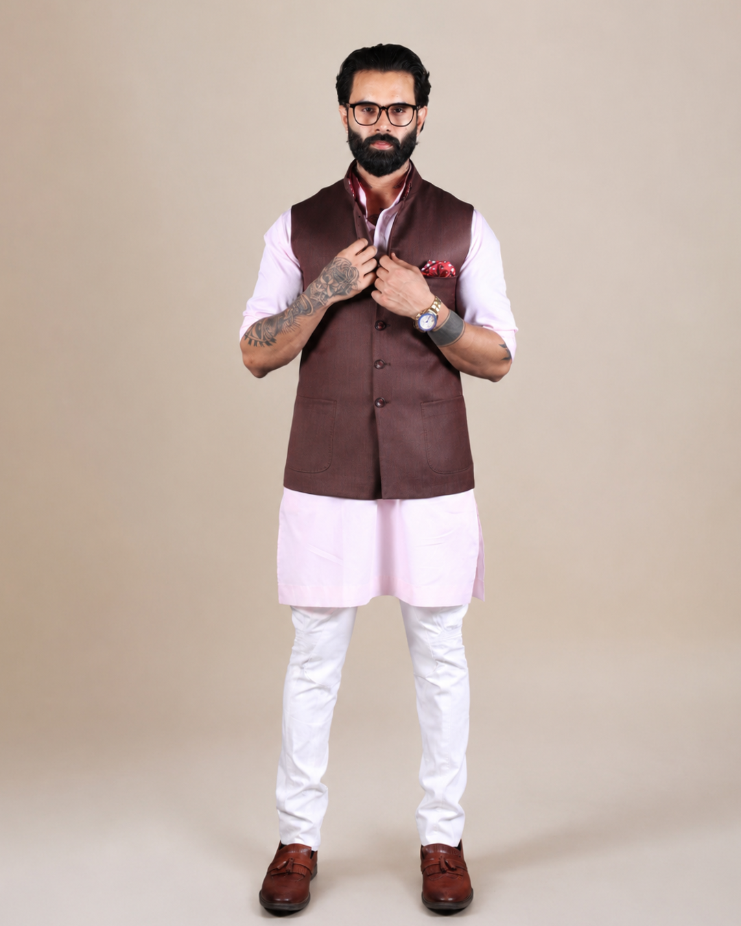 Classic Brown Nehru Jacket